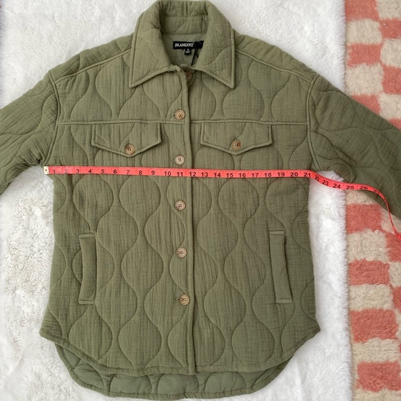 NWT Blank NYC Back To Me Olive Green Quilted Jacket Shacket - Picture 13 of 17